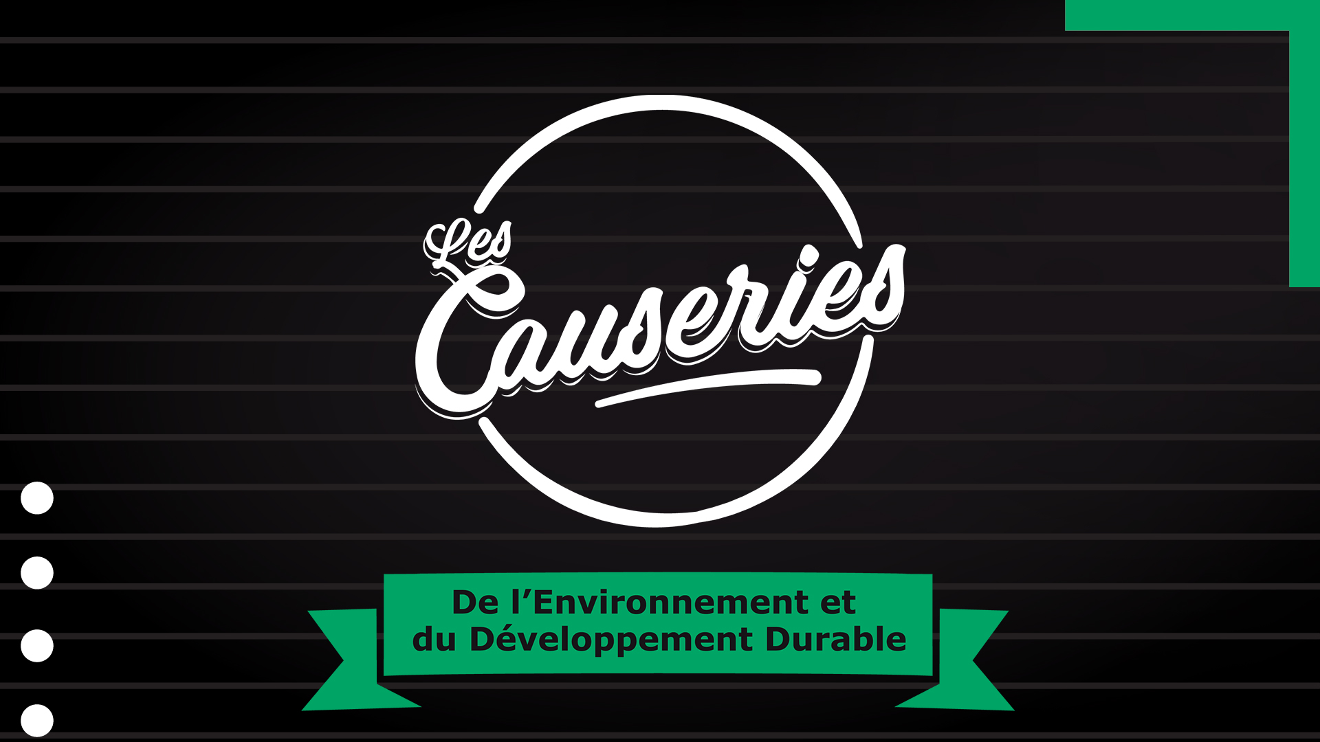 Les Causeries de l'Environnement et du Développement Durable